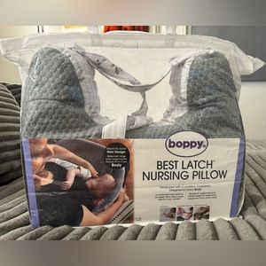 Boppy nursing pillow - gray, NEW in packaging